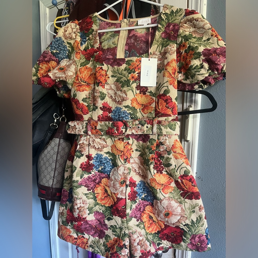 Size L Fall Floral Romper